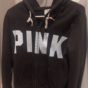 PINK Victoria’s Secret Black Full Zip Jacket